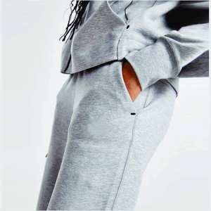 Unisex transpirable 100% algodón de talla grande sudaderas con capucha conjunto impreso Joggers trajes con diseño de cremallera invierno Streetwear chándal para hombres - Product Image 6