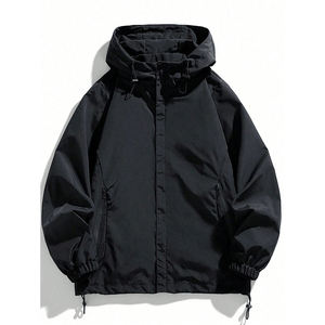 Chaqueta universitaria de otoño con cremallera frontal de manga regular impresa de alta calidad personalizada del fabricante, talla ajustable, soporte para hombre - Product Image 5