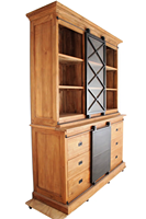 Commode de Salon Moderne de Luxe en Bois Massif, 5+ Tiroirs/Étagères, Pliable et Convertible, Style Ferme, Vente en Gros, Haute Qualité