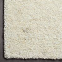 Tapis rectangulaire moderne en laine 100% premium, noué à la main, couleur ivoire, haute qualité, pour la maison, le salon ou une chambre d'hôtel.