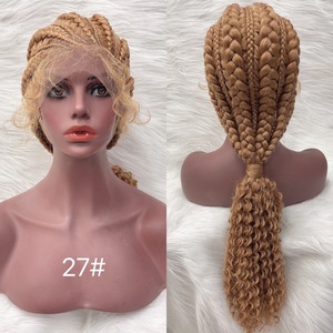 Peluca trenzada de pelo africano para mujer, pelo sintético corto estilo Dread de África, de buena calidad, venta al por mayor - Product Image 3