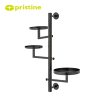 Étagère rotative murale pour plantes d'intérieur, pour jardin, patio, balcon multifonction, étagère pour pots de fleurs, organisateur de rangement