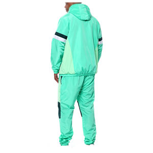 Chaqueta de verano de alta calidad para hombre, chaqueta de concha suave personalizada, chándal, conjunto corto cortavientos de bloque de Color para hombre - Product Image 4