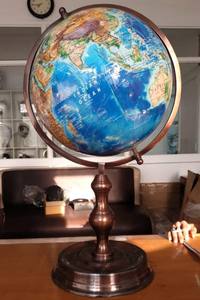 MOON <b>STAR</b> EXPORTS Traditional Design Political Map Desktop World Globe <b>Lamp</b> Educational Decorative Metal Table Office Decor - Product Image 3