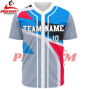 Camiseta de Béisbol Personalizable de Alta Calidad, Cuello en V con Transferencia Térmica, Costuras Premium, Malla Transpirable para Liga Escolar, Ropa Deportiva con Nombre - Product Image 3