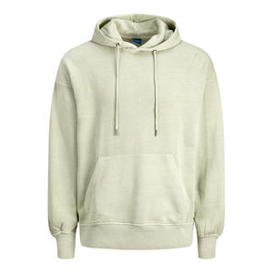 Personnalisé 500 GSM 100% Coton Tissu Hommes Hoodies Personnaliser Blanc Casual Oversized Hoodie Impression Broderie Logo pour Unisexe - Product Image 3