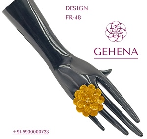 5 grammes, Bague plaquée Or 24K, Bague De Luxe, Bijoux, Plaque ou Ensemble africain, Bijoux Femme, Noveau, dubaï, africain - Product Image 1