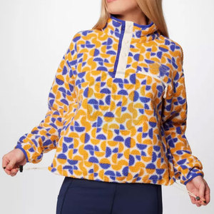 Sudaderas Extra Grandes de Forro Polar Sherpa para Mujer, de Algodón y Poliéster, Manga Larga, Cuello Redondo, Diseño Casual con Forro, Logotipo Frontal, para Invierno - Product Image 6