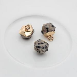 Diminutos dijes de piedras preciosas-925 dijes galvanizados de oro plateado-dijes de bricolaje de piedras preciosas naturales-joyería al por mayor - Product Image 6