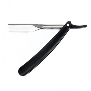 2024 nouveauté Top vente meilleur rasage rasoir de barbier avec poignée pliante en acier inoxydable couleur unie rasoir de barbier - Product Image 4