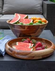 Saladier en bois artisanal traditionnel pour une restauration écologique avec un aspect rustique intemporel au meilleur prix - Product Image 4