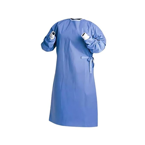 High Quality Disposable Non Woven Waterproof Level Vapor-Protective One-Piece Doctor Gown Elastic Cuffs Waist Tie <b>Full</b> <b>Body</b> - Product Image 4