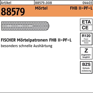 Cartucho de Mortero R 88579 FHBII-PF 24x210 -L 4 Piezas de Fischer - Product Image 1
