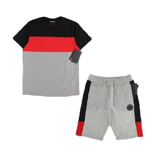 Tenues d'été pour hommes t Shirt and Short Sets Summer 2 Two Piece Short Set Printed Blank Biker Shorts Sets Custom Shorts - Product Image 1