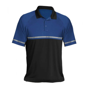 เสื้อโปโลกันน้ำ Ansi Class 2สะท้อนแสงสำหรับทุกเพศดีไซน์สองโทนเพื่อความปลอดภัยในการก่อสร้างชุดทำงาน - Product Image 2