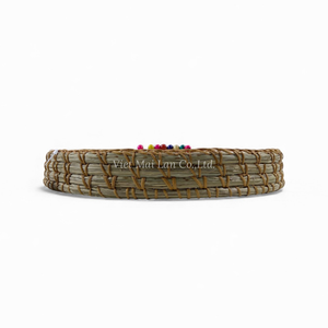 Plateau en nacre de style bohème avec un design flexible et un bord en herbe de mer pour servir les aliments, la table et la maison en provenance du Vietnam - Product Image 3