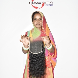 Extensions de cheveux humains vietnamiens à cuticules alignées, closure HD 6*6, double trame, non traités, sans ondulation profonde - Product Image 5