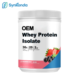 <span class=keywords><strong>2</strong></span> libbre di proteine del siero del latte isolate in polvere, 30 g per porzione, gusto fragola, integratore nutrizionale sportivo ad alto assorbimento - Product Image 1