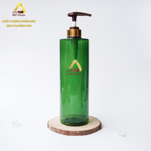 Vietnam usine PET 800ml vert Transparent main savon bouteille pompe Lotion pour shampooing/Gel douche nettoyant pour le visage en gros 2025 - Product Image 1