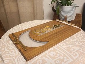 Plateau Ramzan Mubarak au design élégant parfait pour l'iftar servant des dattes bonbons fruits secs et décor de table de fête - Product Image 6