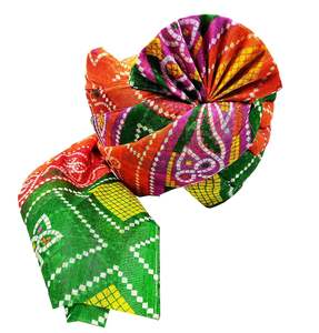 Rajasthani ผ้าโพกหัวสำหรับผู้ชายผ้าคอตตอนแท้ - Product Image 5