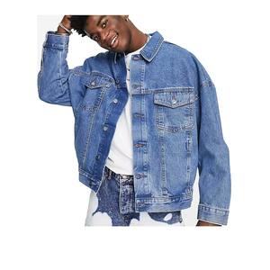 Alta calidad en blanco personalizado ácido era chaqueta de mezclilla, los hombres de estilo callejero de moda Estado unido ácido lavado chaqueta de mezclilla - Product Image 2