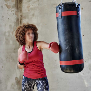 ถุงมือบ็อกเซอร์สำหรับทุกเพศถุงมือหนัง MMA สำหรับฝึกซ้อมแบบมืออาชีพ - Product Image 6