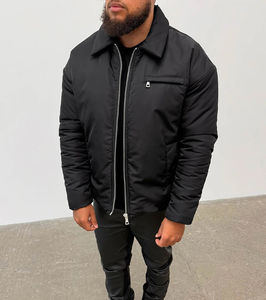 2026 Wholesale High Quality Thick Padded Logo Winter Polyester/Cotton Stand Detachable Custom Fit Oversized Zipper Men's Jackets - Product Image 1