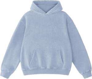 Customized 100% Cotton Hoodie Digital Tie-Dye Acid Wash 3D Embroidery Stonewashed Techniques OEM Service Front Placement - Product Image 1
