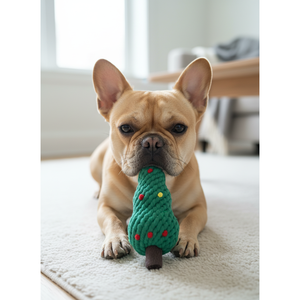 Jouet de Noël de luxe en forme d'os pour animaux de compagnie, écologique et couineur, pour chiens, chats et lapins, idéal pour jouer ou offrir - Product Image 2