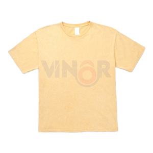 เสื้อยืดวินเทจผ้าถักนิตติ้งสำหรับผู้ชายเสื้อคอกลมแขนสั้นระบายอากาศได้ดีผ้าคอตตอน100% 2025 - Product Image 4