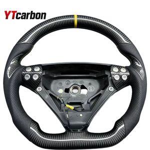 Accessoires intérieurs de voiture YTcarbon, style racing, <span class=keywords><strong>volant</strong></span> entièrement en cuir pour C-CLASS <span class=keywords><strong>W203</strong></span> SLK-CLASS R171 - Product Image 3