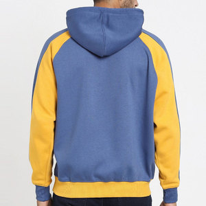 BASICS Sudaderas y sudaderas de manga regular para hombre Sudadera con capucha de lana en blanco para hombre Sudadera con capucha recortada para hombre - Product Image 3