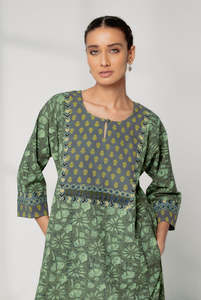Imprimé fleuri Boho élégant été trois quarts manches femmes jolie Collection à la main longue Maxi Kurtis - Product Image 2