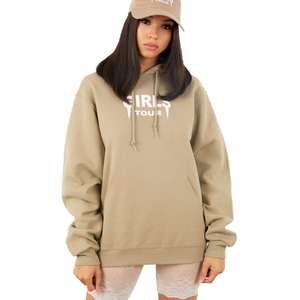 Sweat à capuche pour femmes avec logo personnalisé fabriqué au Pakistan prix de gros nouveau design tissu tricoté en coton uni imprimé techniques pour la saison d'hiver - Product Image 1