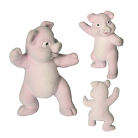 Niedliches Kawaii Rosa Stehendes Schweinchen Plüschtier Weiches Cartoon-Stofftier Kundenspezifisches Design Geburtstagsgeschenk für Kinder WJ0201