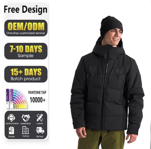 Veste matelassée personnalisée avec logo, manteau à bulles, veste d'hiver épaisse en duvet et coton, parka personnalisée pour homme - Product Image 6