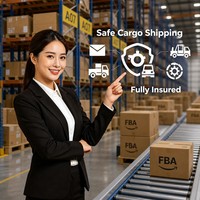 Service de fret porte-à-porte DDP avec taxes payées, directement vers l'entrepôt FBA aux États-Unis, avec assistance 24h/24 et 7j/7 et assurance
