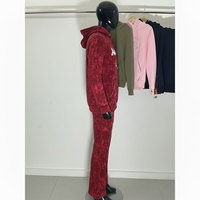 Ensemble de survêtements pour hommes en tissu 100 % coton, motif tie-dye, broderie 3D, coupe oversize, faible MOQ, idéal pour l'hiver