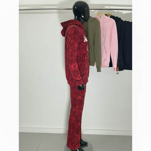 Conjunto Deportivo de Invierno para Hombre, Sudadera con Capucha 100% Algodón, Tie Dye, Bordado 3D, MOQ Bajo, Talla Grande - Product Image 3