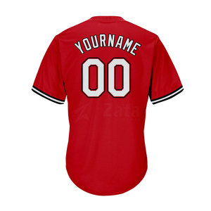 Camisetas de béisbol transpirables ligeras y baratas para hombre, poliéster 100% de secado rápido para la venta en línea - Product Image 6