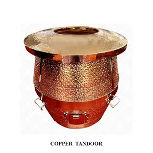 Venta caliente Forma de barril Cobre tandoor con accesorios Venta caliente exclusiva arcilla tandoor Buena calidad