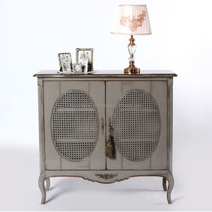 ตู้เสื้อผ้าขนาด 102x42x95 ซม. หมายเลขซีเรียล 2614 ผลิตจากไม้และหวาย ดีไซน์มินิมอล - Product Image 1