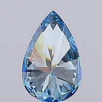 Diamante cultivado en laboratorio con corte de pera certificado IGI de 1,06 quilates Fancy Vivid Blue VS1 Claridad Excelente pulido CVD