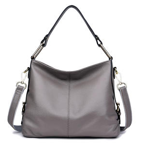 Bolso de mano de cuero genuino a la moda para mujer, de piel de vaca suave, y bolso de hombro con cierre de botón, nuevo bolso de cuero genuino. - Product Image 6