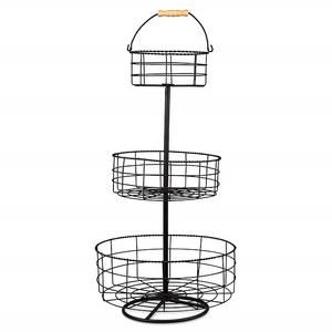 Round New Design Round Iron Metal <b>Wire</b> Fruit <b>Basket</b> Vegetable <b>Basket</b> Fruit <b>Basket</b> - Product Image 2