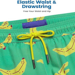 กางเกงขาสั้นออกกำลังกายกลางแจ้งลำลองสำหรับผู้ชายแห้งเร็วพิมพ์ซับลิเมชันสำหรับว่ายน้ำชายหาด - Product Image 4
