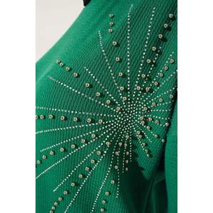 Túnica acanalada fina brillante verde - Product Image 1