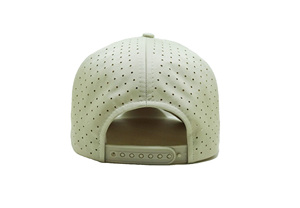 Elaborado en Injae Vina 5 paneles estructurados agujeros perforados gorra de béisbol diseño personalizado moda Unisex adulto - Product Image 5