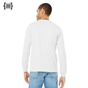 Bella + Canvas 3501 Camiseta de manga larga para hombre Azul claro - Product Image 5